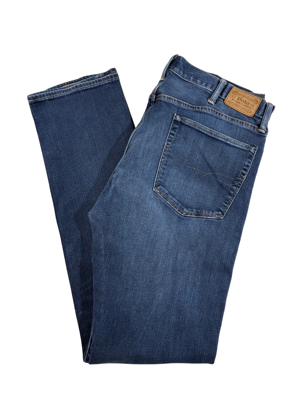 38T x 38 Polo Ralph Lauren Men’s Jeans Stretch Denim Blue Tall